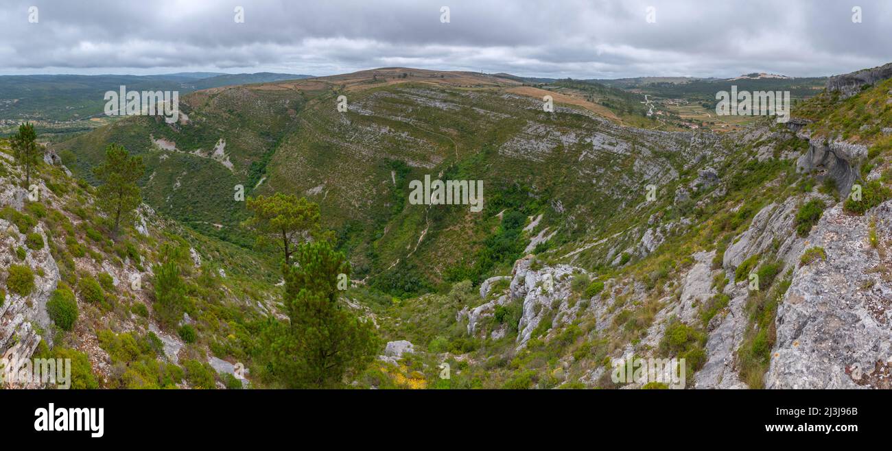 Canyon di Fornea vicino a Porto de MOS in Portogallo Foto Stock