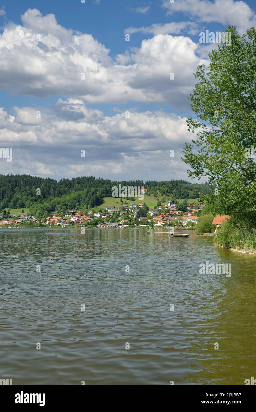 Health Resort of Hopfen am See at Lake Hopfensee,Bavaria,Germania Foto Stock