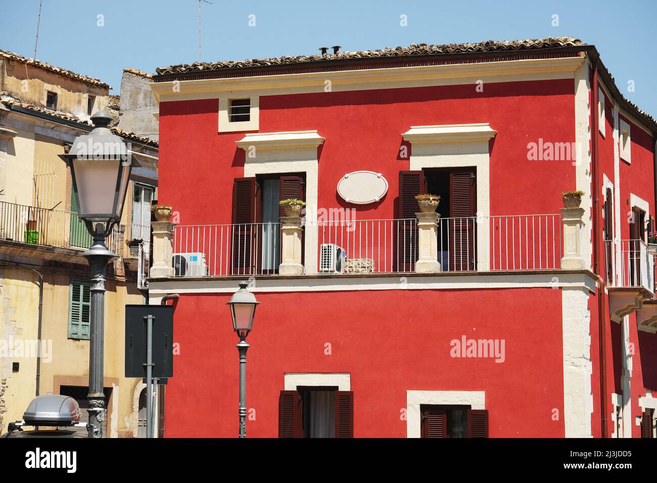palazzo nel centro storico di Ragusa Ibla Città Vecchia, Sicilia Foto Stock