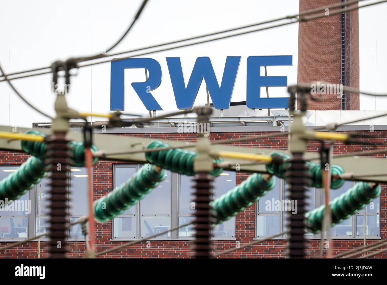 Sede centrale RWE, Essen, Renania settentrionale-Vestfalia, Germania, Europa Foto Stock