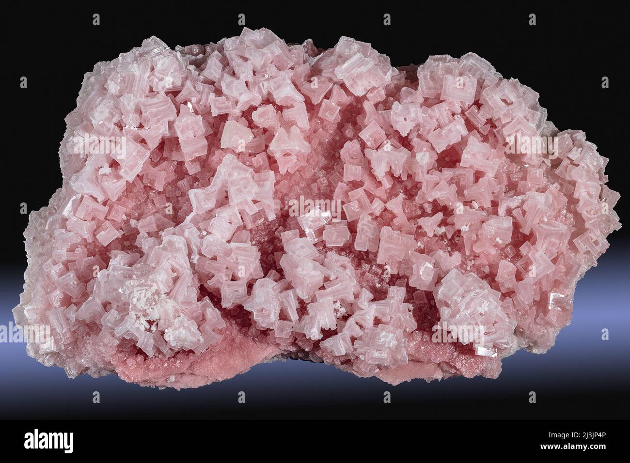 Cristalli di Halite rosa Foto Stock