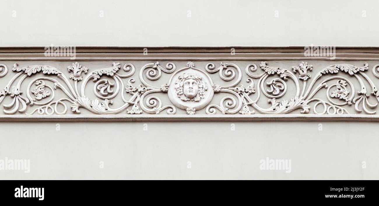 Ornamento da parete in stile art nouveau Foto Stock