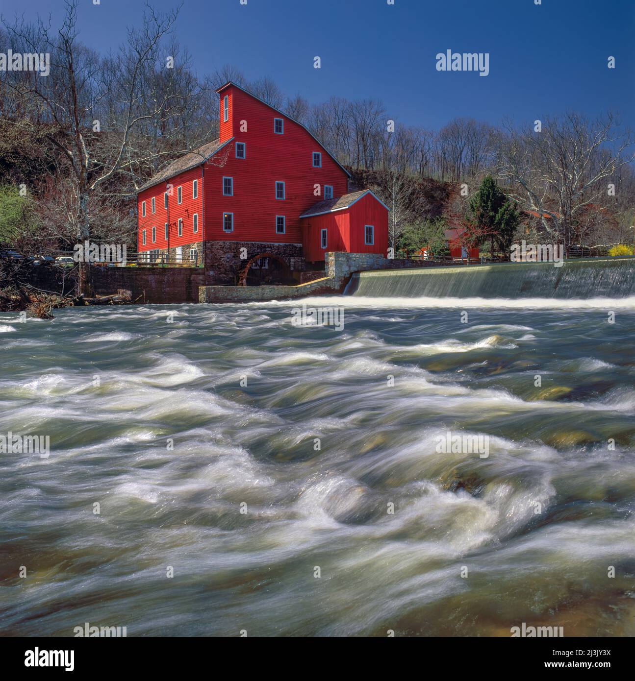 The Old Mill, Clinton, New Jersey Foto Stock