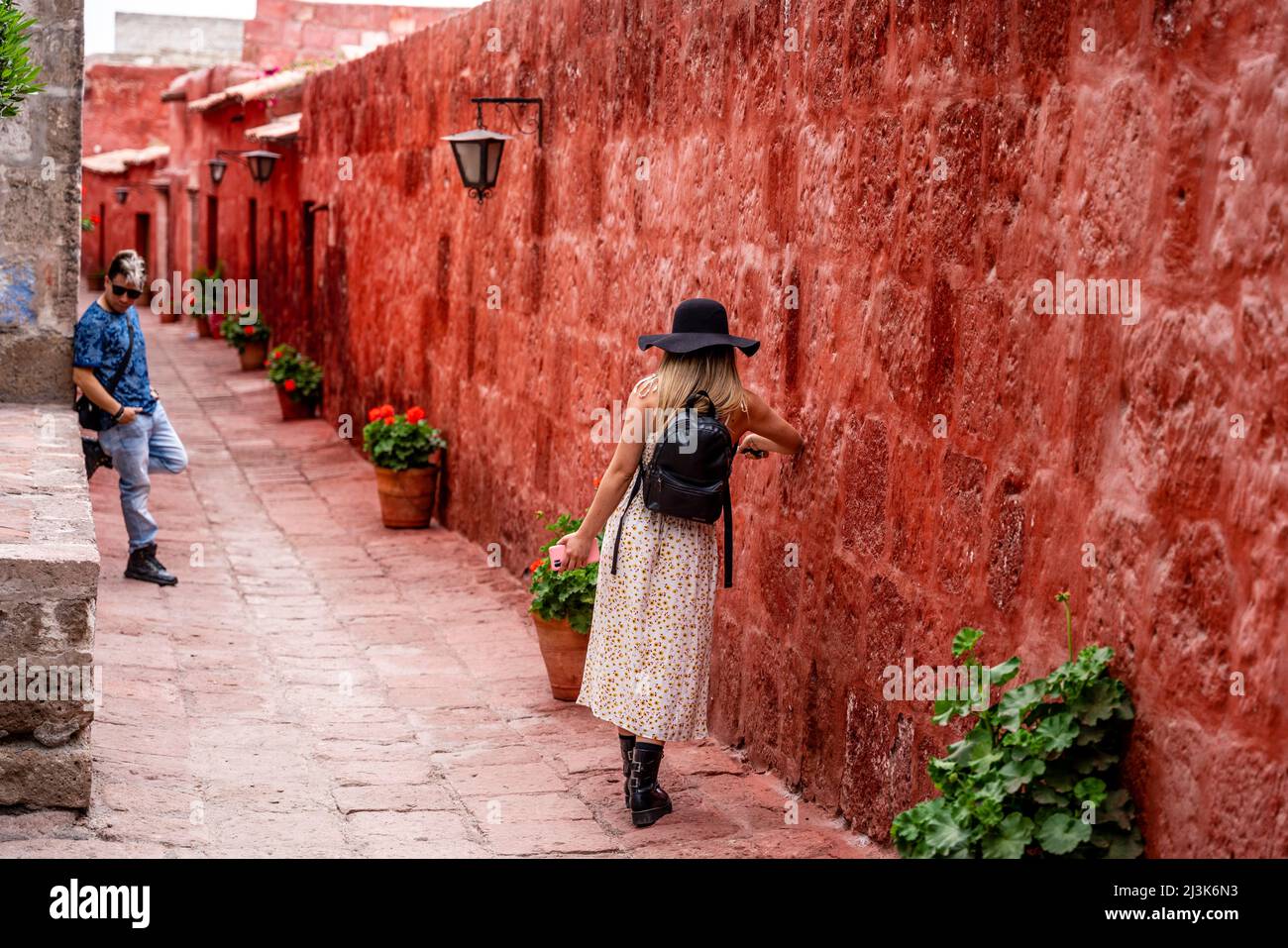 Il Monasterio de Santa Catalina, Arequipa, Regione di Arequipa, Perù. Foto Stock
