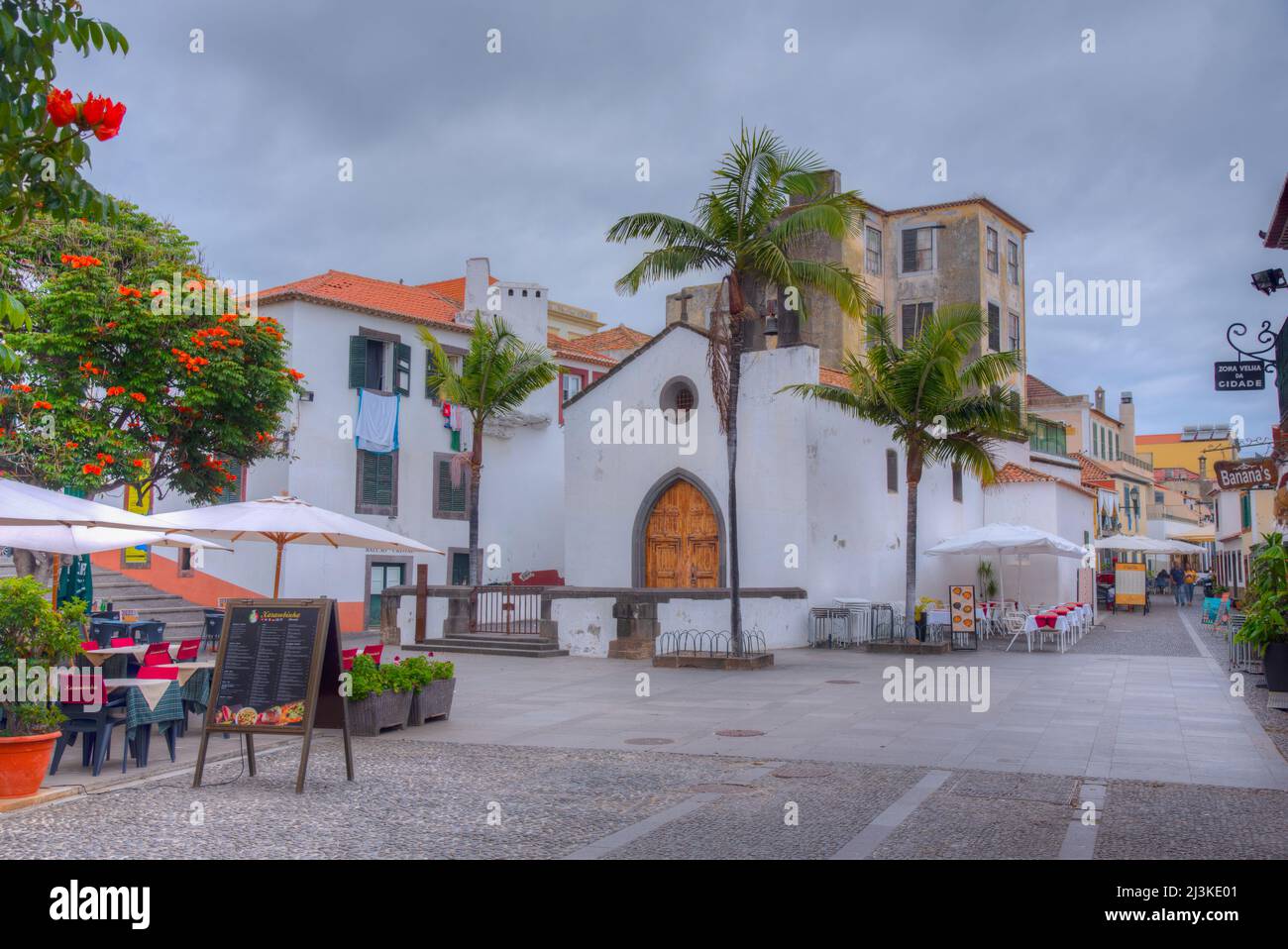 Funchal, Portogallo, 13 giugno 2021: Cappella del Santo cadavere a Funchal, Madeira, Portogallo. Foto Stock