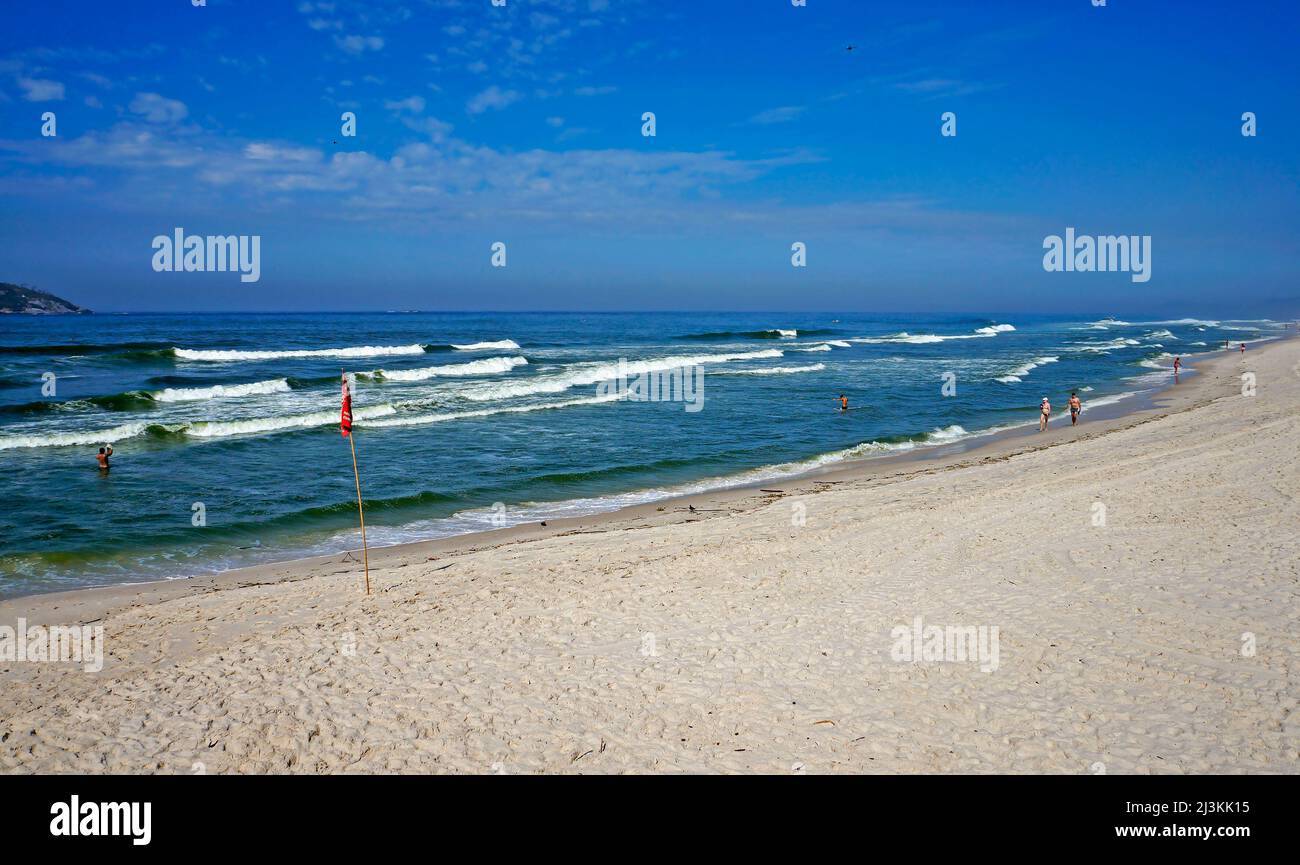 Spiaggia barra da Tijuca, Rio de Janeiro Foto Stock