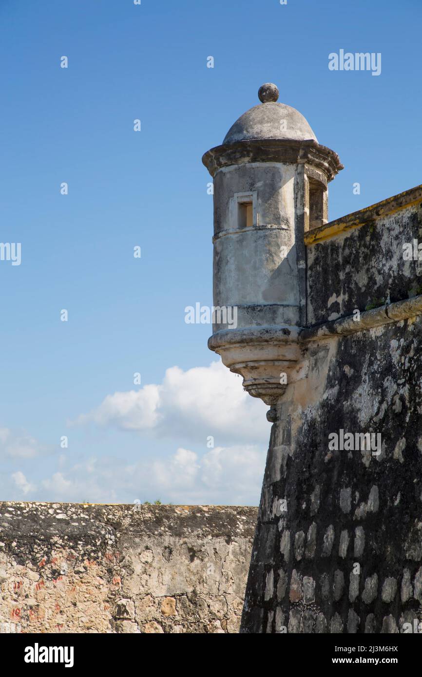 Forte di San Jose el Alto, 1792; San Francisco de Campeche, Stato di Campeche, Messico Foto Stock