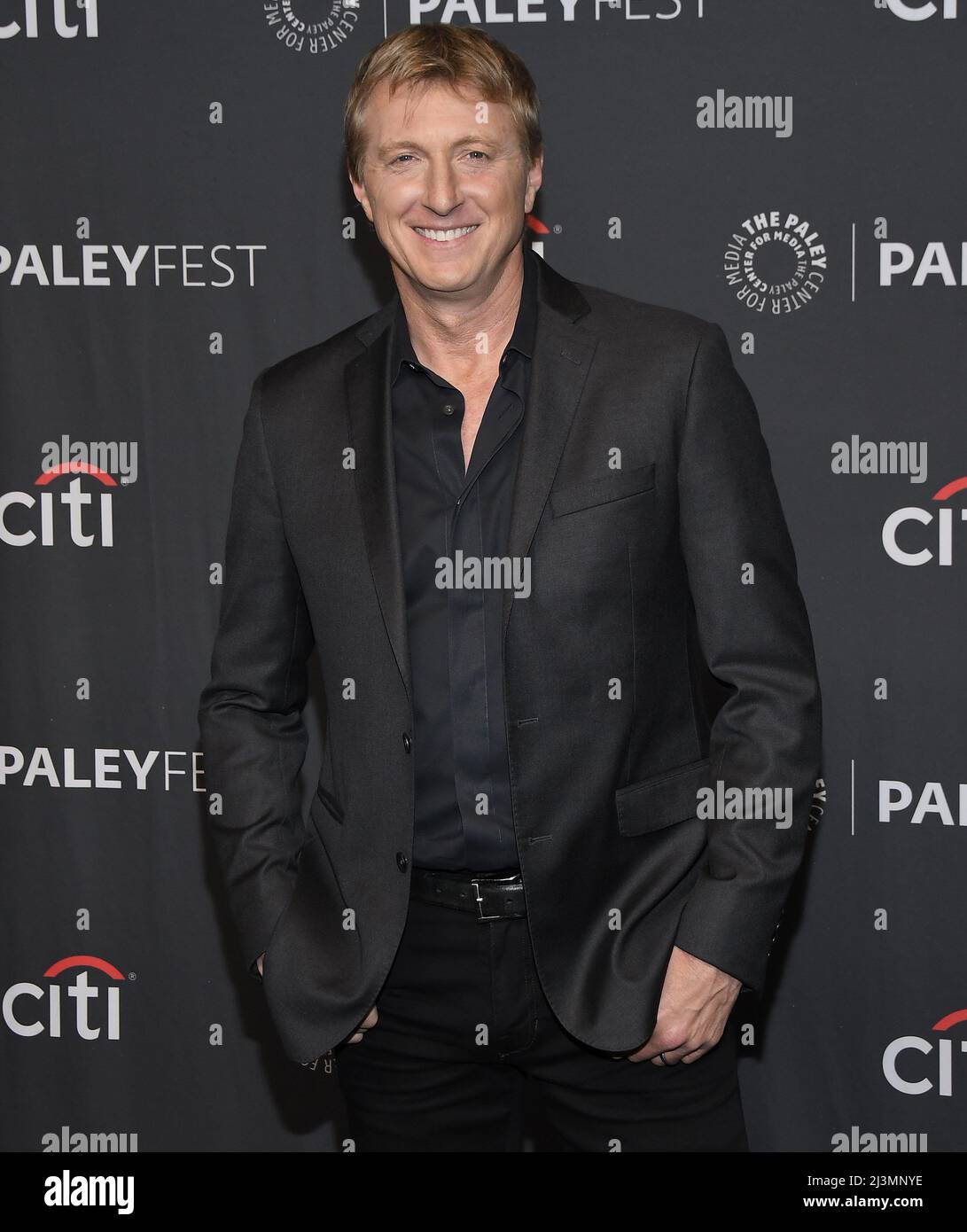 William Zabka al PaleyFest LA - COBRA KAI tenuto al Dolby Theatre di Hollywood, CA il venerdì 8 aprile 2022. (Foto di Sthanlee B. Mirador/Sipa USA) Foto Stock