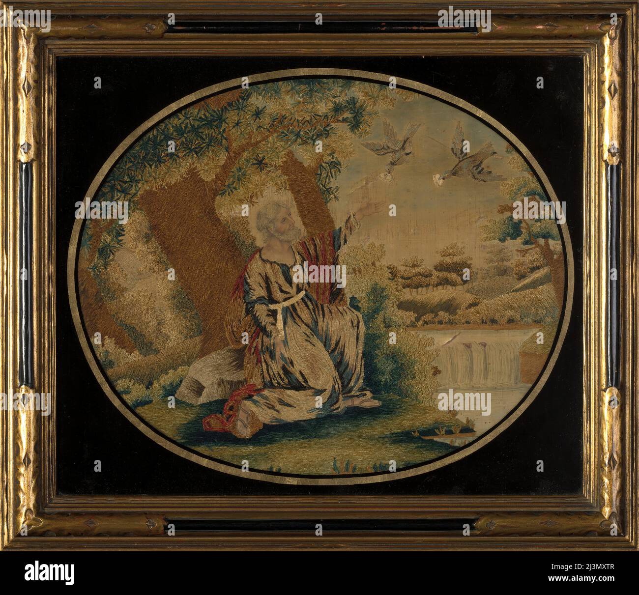 Foto (raffigurante San Francesco), Stati Uniti, 1800/10. Foto Stock