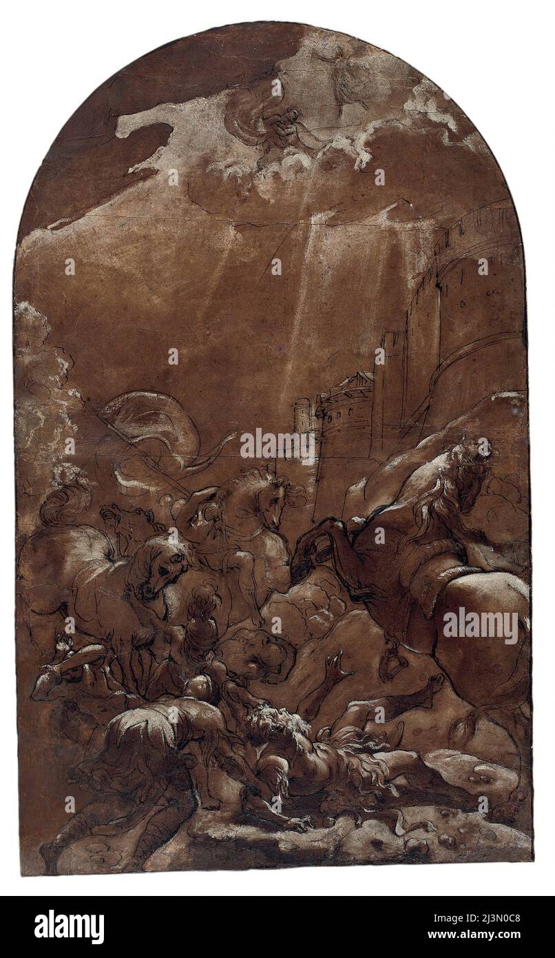 La conversione di San Paolo, 1587/89. Foto Stock