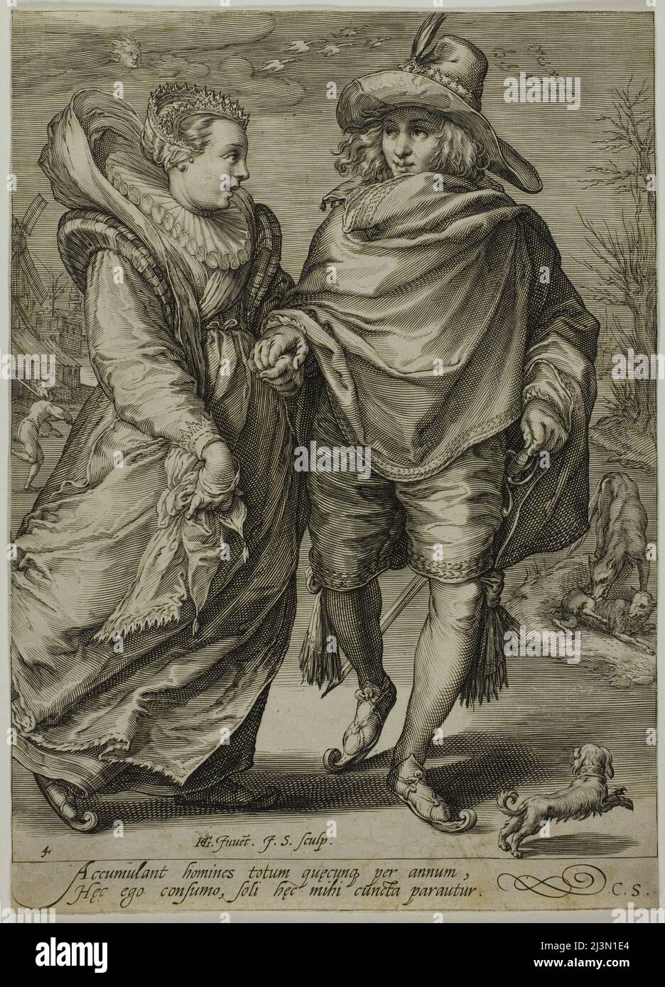 Inverno, dalle quattro stagioni, 1601. Foto Stock