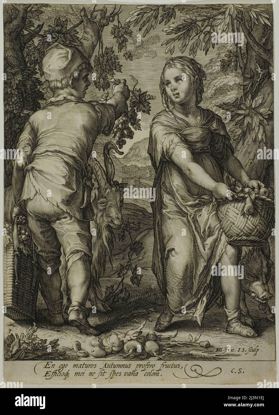 Autunno, dalle quattro stagioni, 1601. Foto Stock