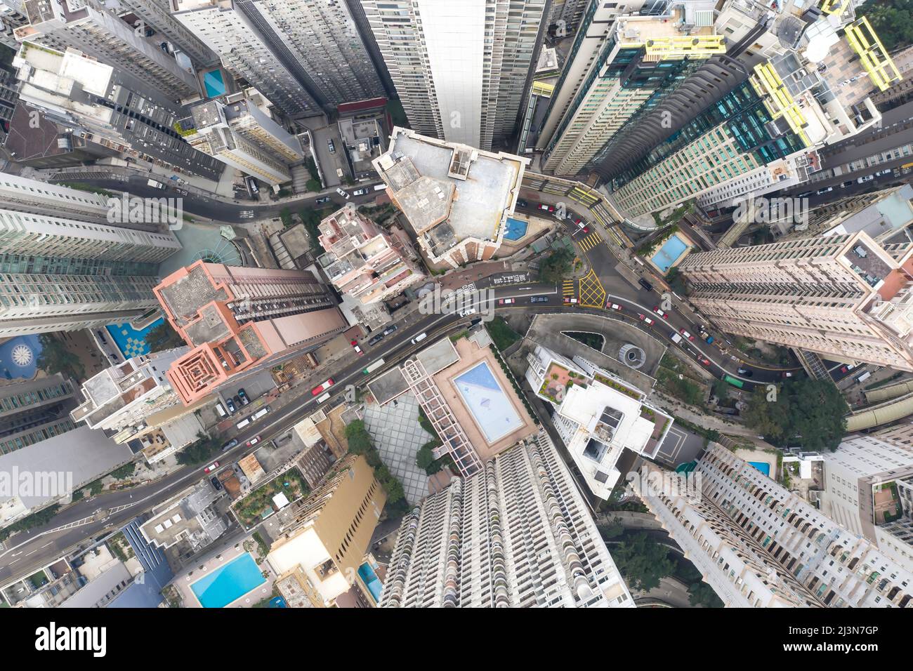 Hong Kong Central Foto Stock
