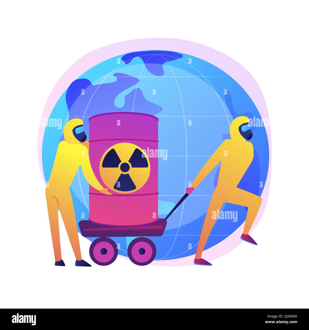 Butoi Radioactiv Desen Tuta nucleare radioattiva chimica biologica Immagini Vettoriali Stock ...
