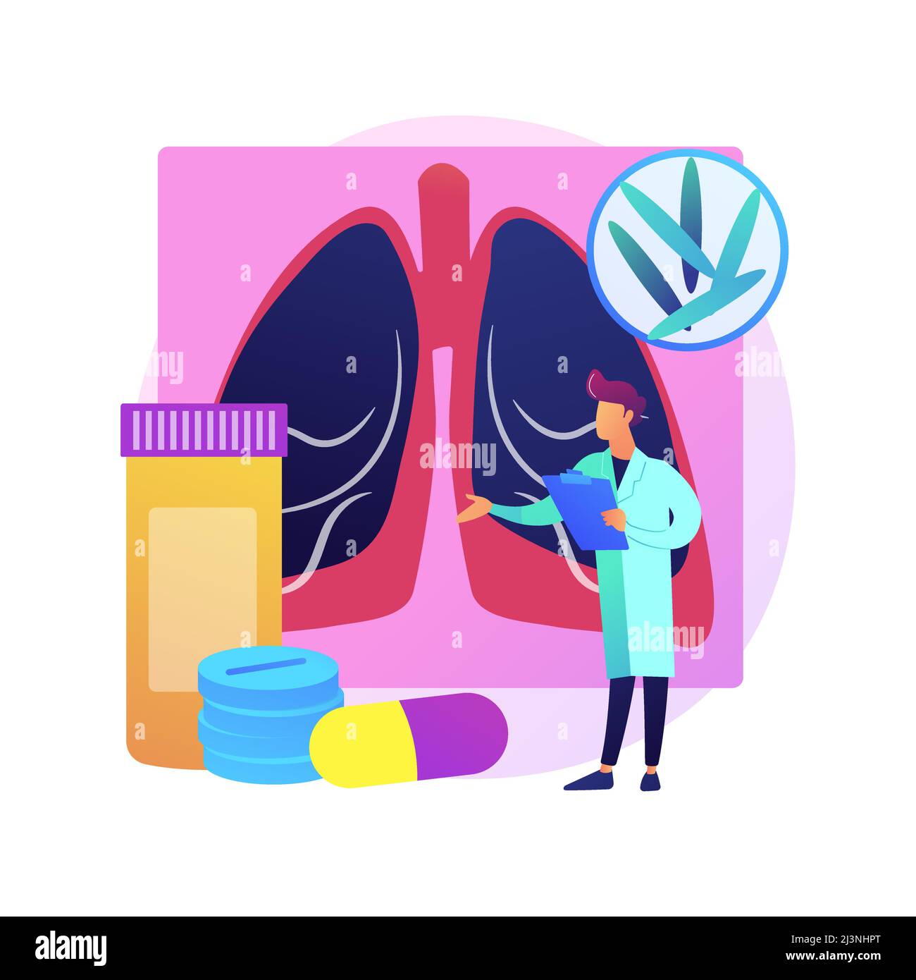 Illustrazione vettoriale del concetto astratto di tubercolosi. Giornata mondiale della tubercolosi, infezione da micobatterio, diagnosi e trattamento, malattie infettive polmonari Illustrazione Vettoriale Illustrazione vettoriale del concetto astratto di tubercolosi. Giornata mondiale della tubercolosi, infezione da micobatterio, diagnosi e trattamento, malattie infettive polmonari Illustrazione Vettoriale