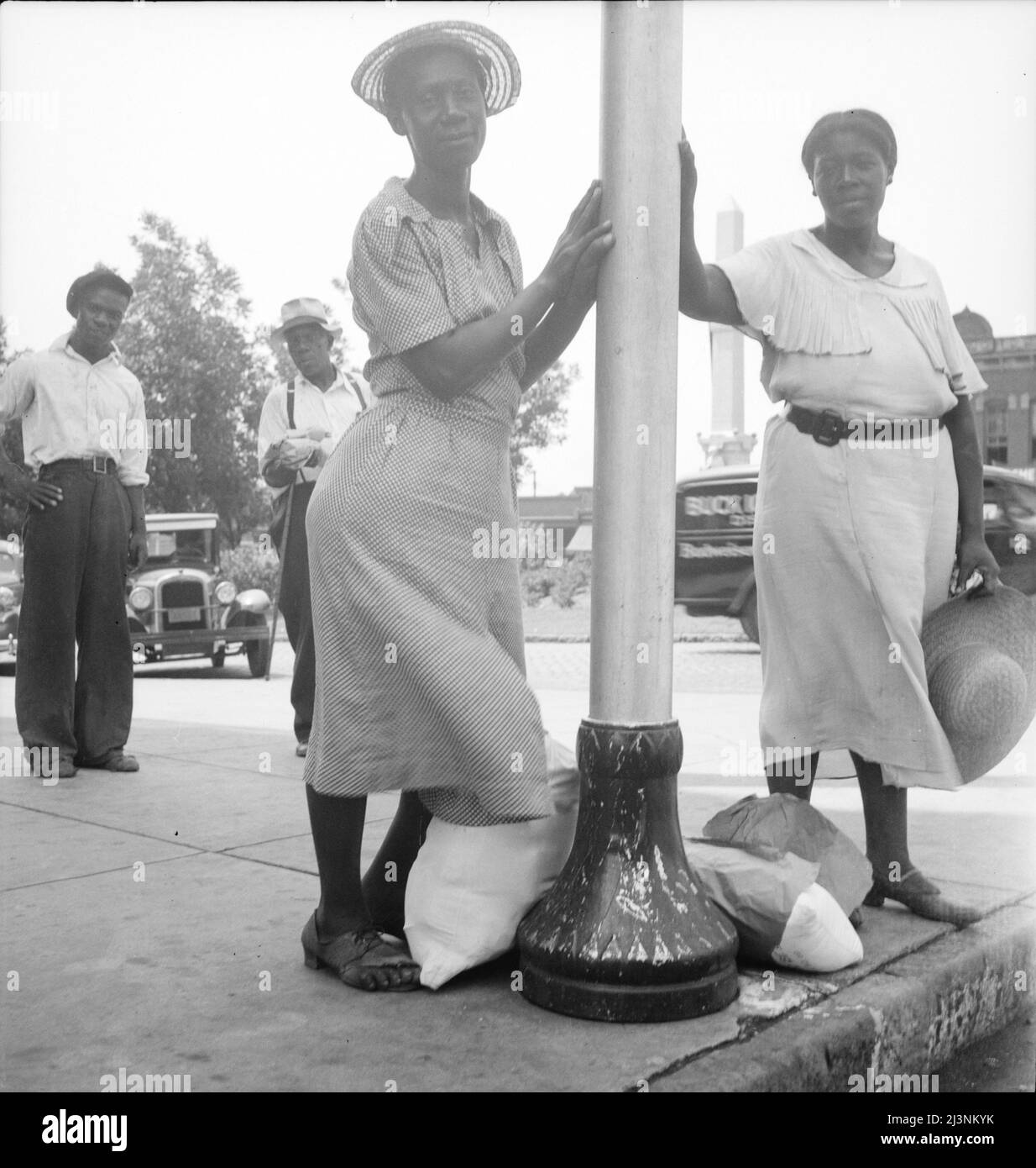 Scena stradale. Macon, Georgia. Foto Stock