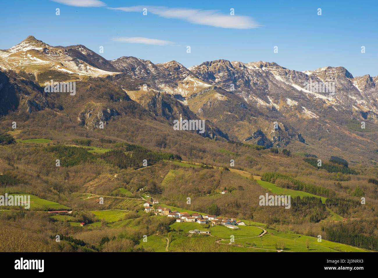 Errazkin e MaiOak nella catena montuosa di Aralar, Navarra, Spagna Foto Stock