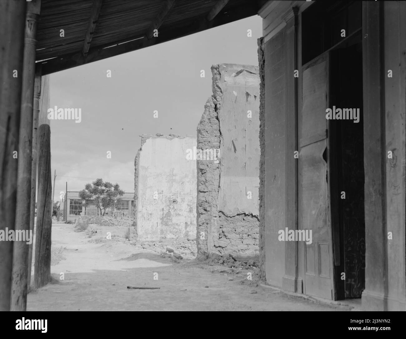 Scena a Tombstone, Arizona, una volta una fiorente città mineraria. Foto Stock