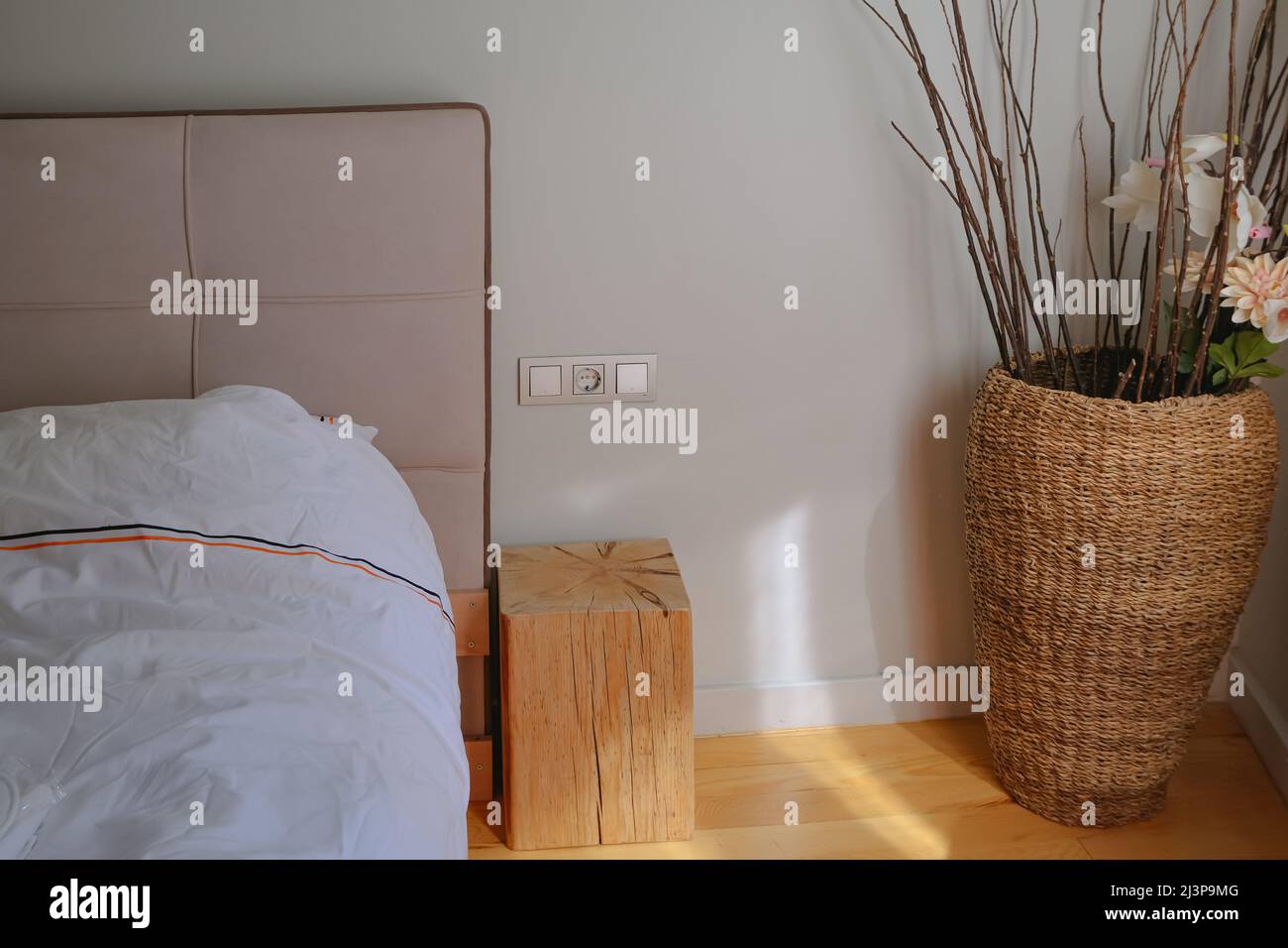 Camera da letto moderno interno Foto Stock