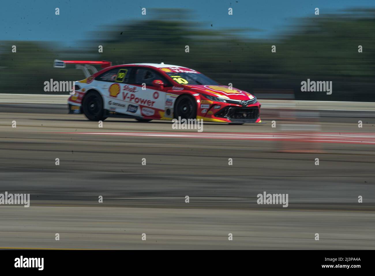 Rio de Janeiro, Brasile. 09th Apr 2022. RJ - Rio de Janeiro - 04/09/2022 - STOCK CAR 2022, FORMAZIONE SUL PALCO DI RIO DE JANEIRO - driver Ricardo Zonta durante l'allenamento per il Gran Premio di Galeao presso la pista CACA Bueno allestita presso l'aeroporto internazionale di RioGaleao Tom Jobim dal circuito di stock car stagione 2022. Foto: Thiago Ribeiro/AGIF Credit: AGIF/Alamy Live News Foto Stock