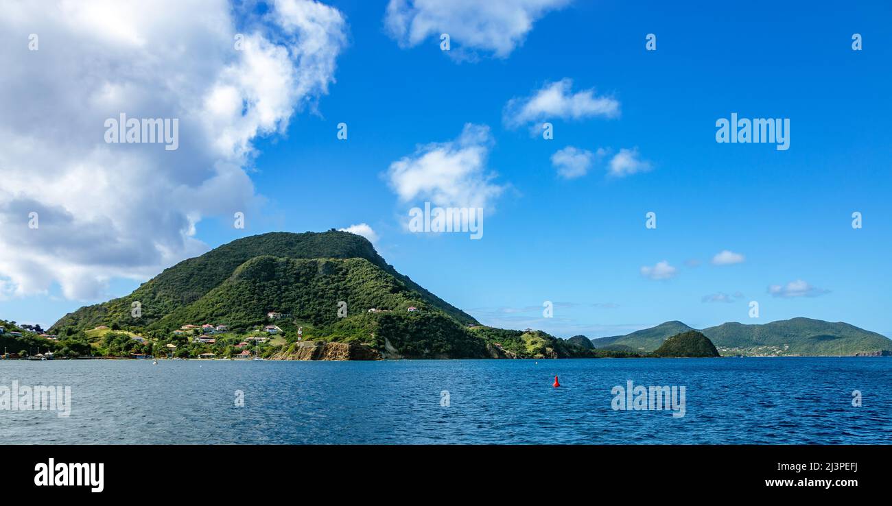 Isole Terre-de-Haut e Terre-de-Bas, Iles des Saintes, Les Saintes, Guadalupa, piccole Antille, Caraibi. Foto Stock