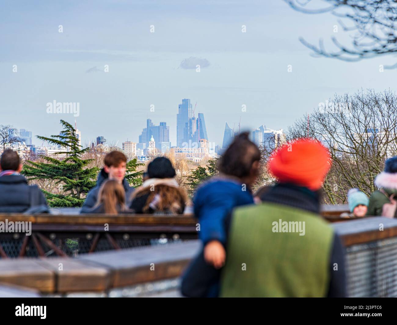 Kew Gardens Treetop Walkway. Si prega di credito: Phillip Roberts Foto Stock