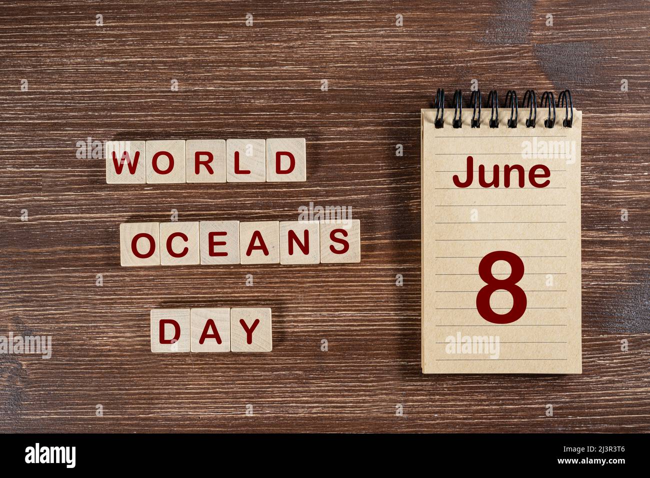 La celebrazione della Giornata Mondiale degli oceani il 8 giugno Foto Stock