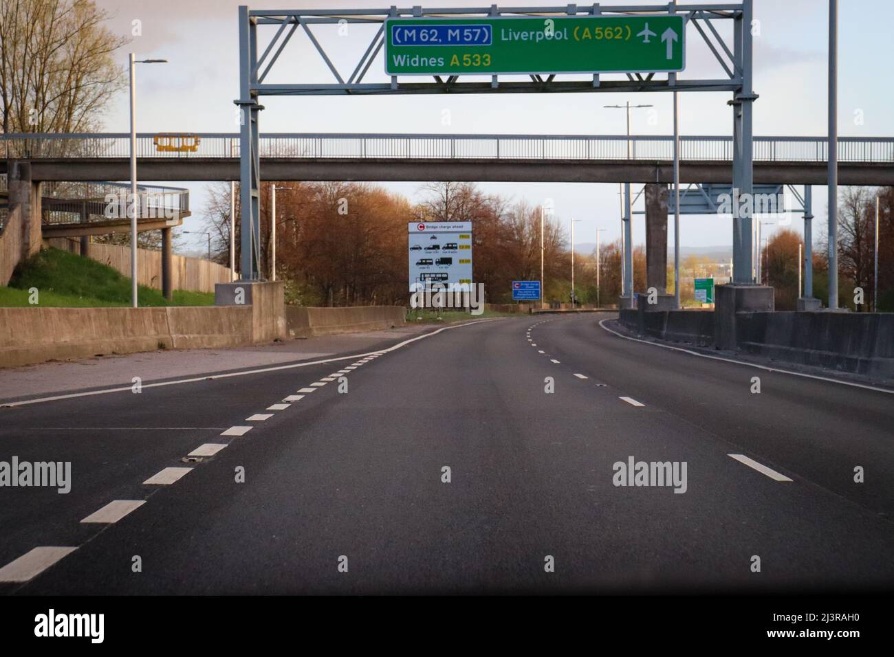 Mersey Gateway, River Mersey, Runcorn Foto Stock