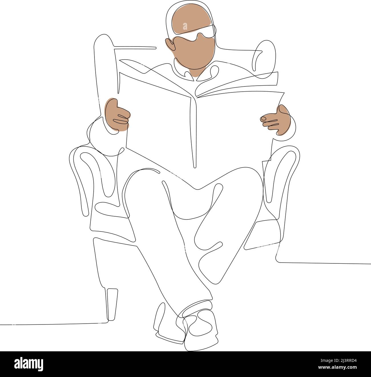 Persone anziane in poltrona concetto sfondo Illustrazione Vettoriale