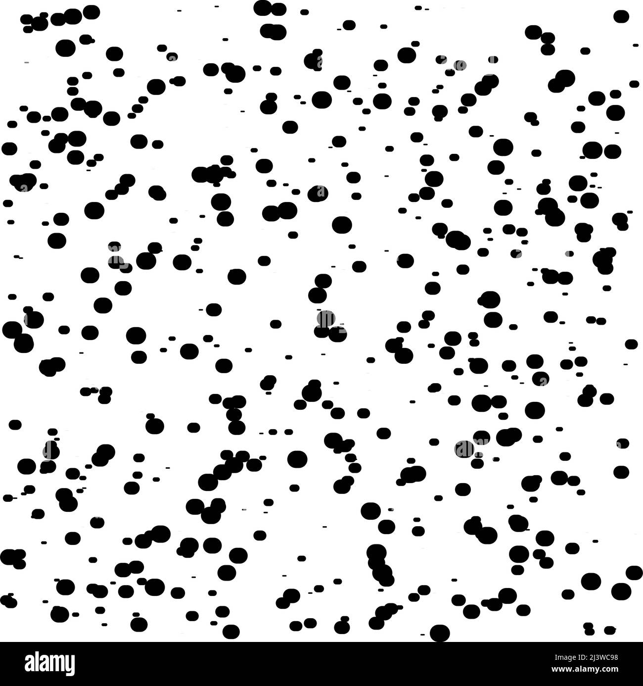 Puntini casuali, pattern di cerchi. Puntini Polka, puntinello, sfondo soffocante. Illustrazione vettoriale di stock, grafica clip-art Illustrazione Vettoriale