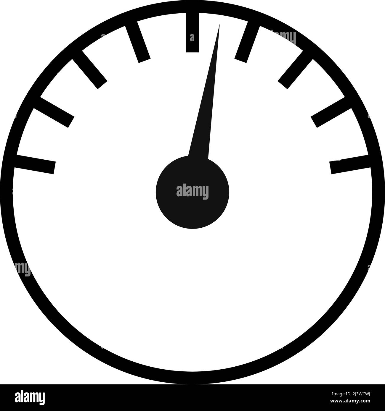 Indicatore, misuratore, icona indicatore di livello, simbolo. Illustrazione vettoriale di stock, grafica clip-art Illustrazione Vettoriale