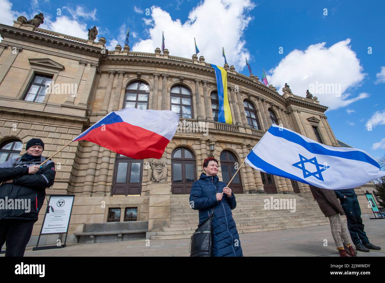 Praga, Repubblica Ceca. 10th Apr 2022. Il 10 aprile 2022 si è tenuto a Praga, Repubblica Ceca, un incontro di buona volontà con la Cultura contro l'antisemitismo, organizzato dall'Ambasciata cristiana Internazionale di Gerusalemme (ICEJ). Credit: Michaela Rihova/CTK Photo/Alamy Live News Foto Stock