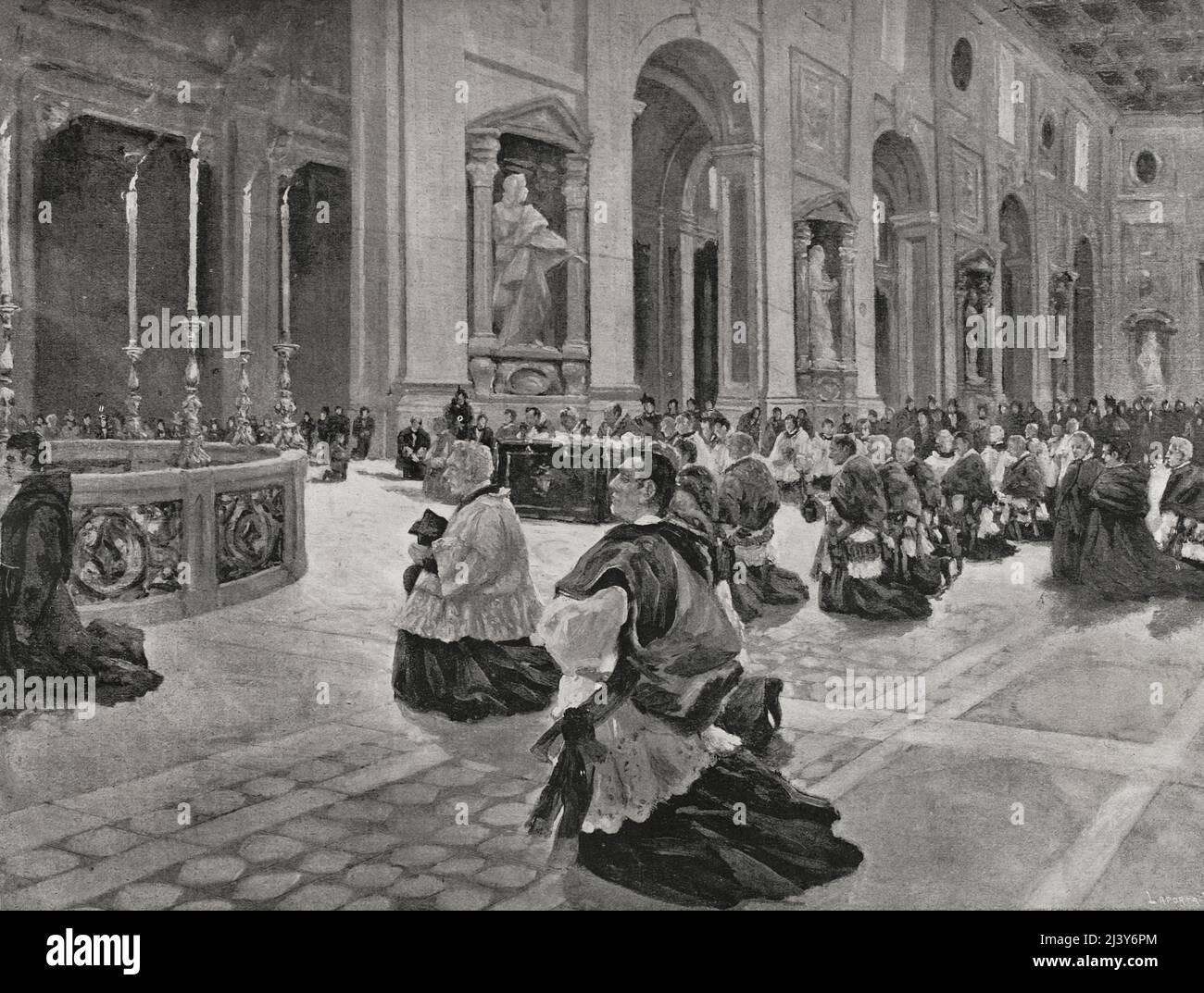 Italia. Pasqua a Roma. Il Capitolo di San Giovanni in Laterano rendo ...