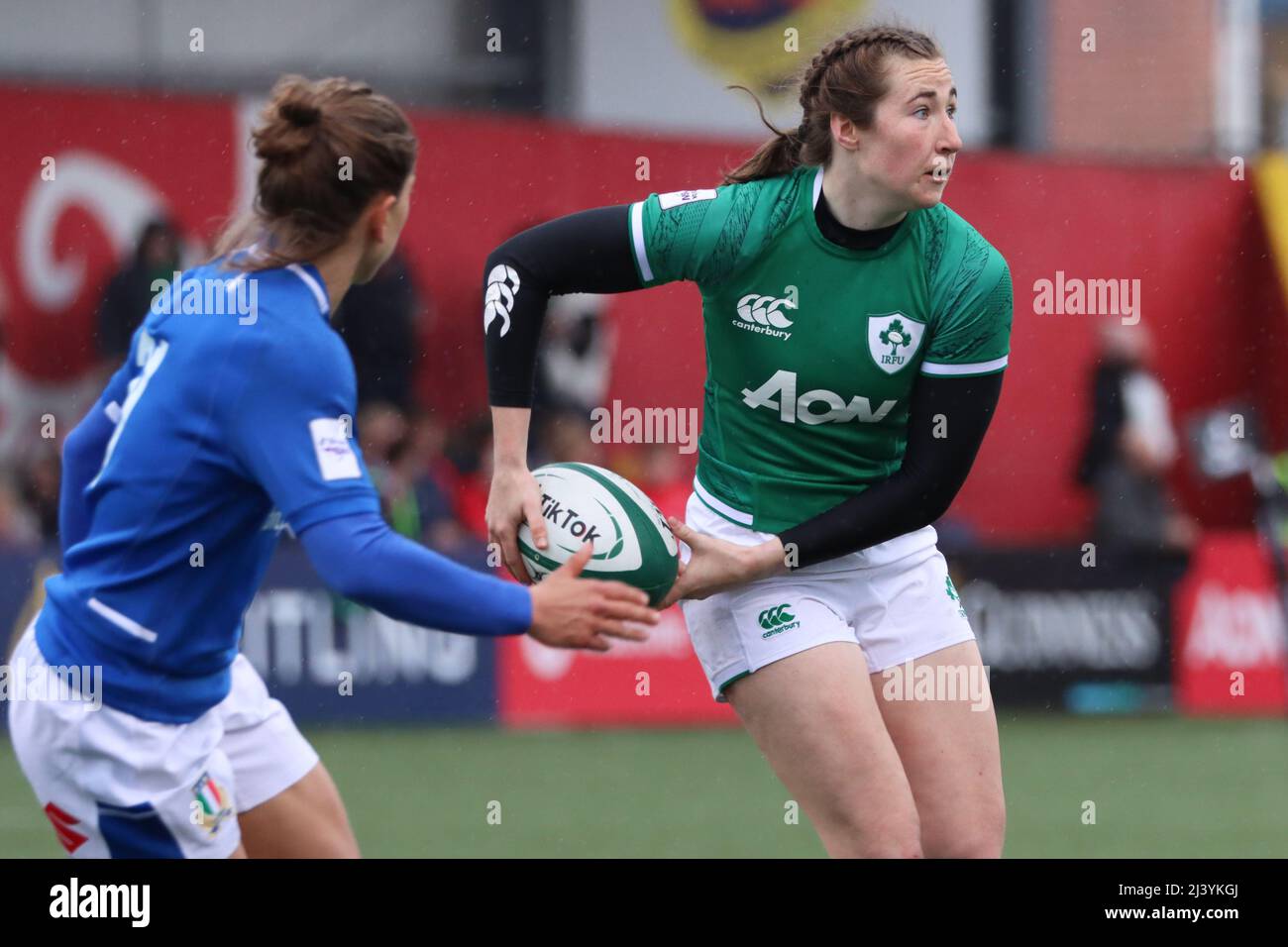 10th aprile 2022, Cork, Irlanda - Donne sei Nazioni: Irlanda 29 - Italia 8. Foto Stock