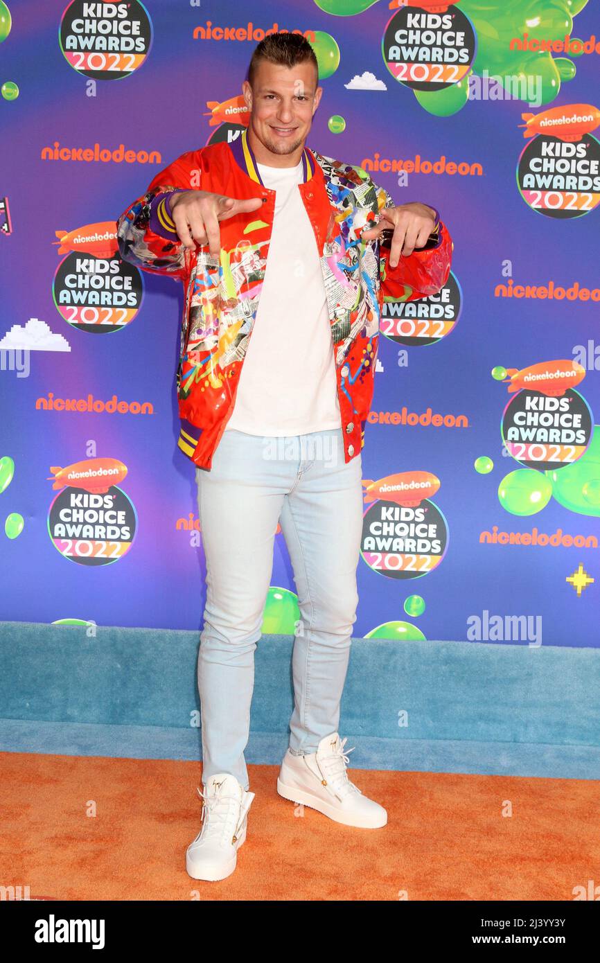 9 aprile 2022, Santa Monica, CA, USA: LOS ANGELES - Apr 9: Rob Gronkowski al Kids Choice Awards 2022 al Barker Hanger il 9 aprile 2022 a Santa Monica, CA (Credit Image: © Kay Blake/ZUMA Press Wire) Foto Stock