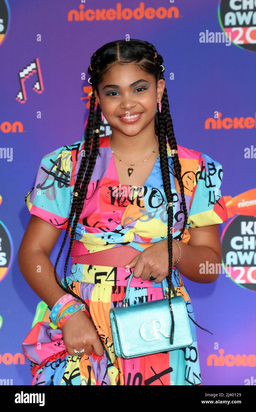 9 aprile 2022, Santa Monica, CA, USA: LOS ANGELES - Apr 9: Jaidyn Triplett ai 2022 Kids Choice Awards al Barker Hanger il 9 aprile 2022 a Santa Monica, CA (Credit Image: © Kay Blake/ZUMA Press Wire) Foto Stock