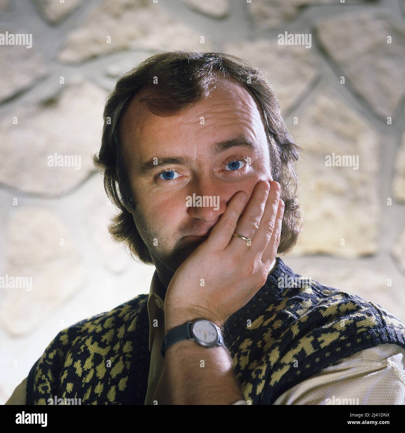 Phil Collins di Genesi 1987 Foto Stock