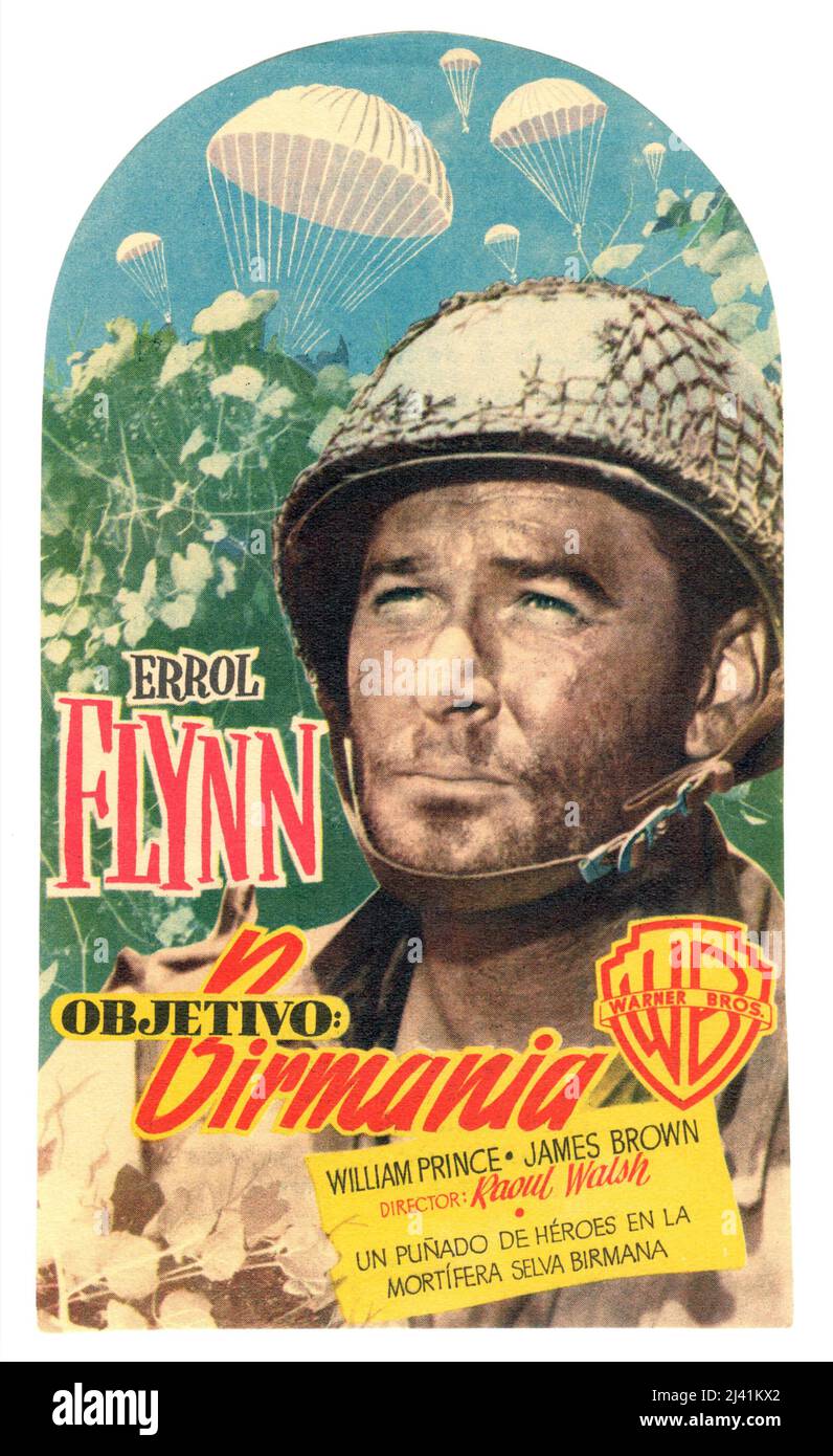 ERROL FLYNN IN OBIETTIVO, BIRMANIA! (1945), diretta da RAOUL WALSH. Credit: WARNER BROS/FIRST NATIONAL / Album Foto Stock