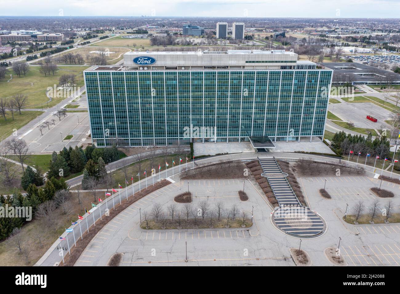 Ford Motor Company, sede centrale mondiale, Dearborn, MI, USA Foto Stock