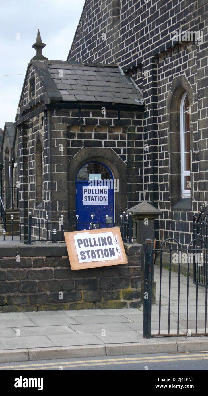 Stazione di British Polling Foto Stock