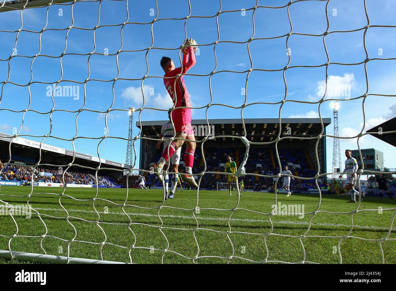 Joe Murphy portiere di Tranmere - durante il gioco Tranmere contro Bristol Rovers, Sky Bet EFL League Two 2021/22, a Prenton Park, Tranmere, Inghilterra Foto Stock