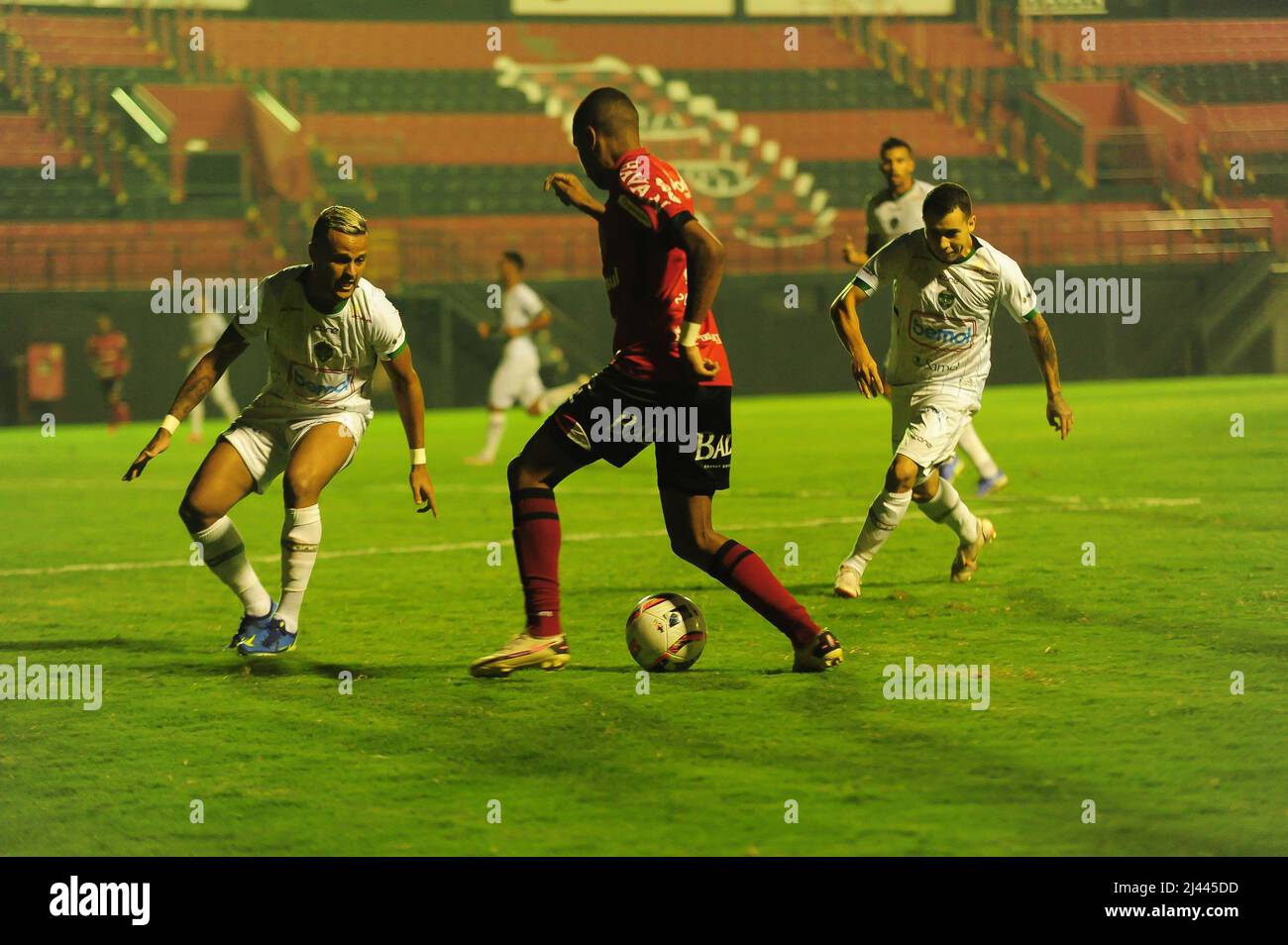 Pelotas, Brasile. 12th Apr 2022. RS - Pelotas - 04/11/2022 - BRASILEIRAO SERIE C 2022, BRASIL DE PELOTAS X MANAUS - Vini Peixoto giocatore del Brasil de Pelotas durante una partita contro Manaus allo stadio Bento Mendes de Freitas per il campionato brasiliano C 2022. Foto: MATEUS SARAIVA/ Credit: AGIF/Alamy Live News Foto Stock