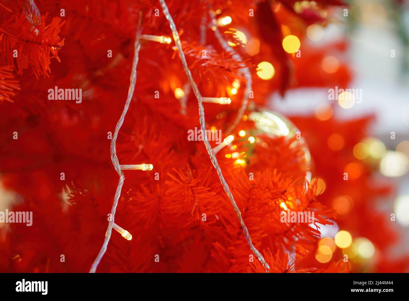 Decorazione con luce a LED a fuoco selettivo Foto Stock