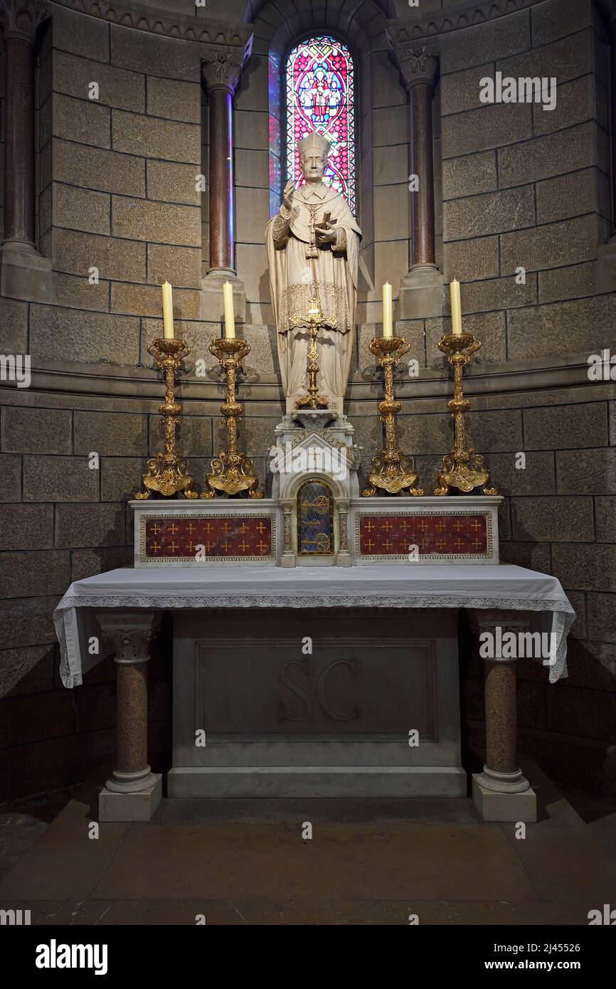 Kapelle Saint Charles Borromee, Cattedrale Notre-Dame-Immaculée, Monaco-Ville, Monaco, Costa Azzurra Foto Stock
