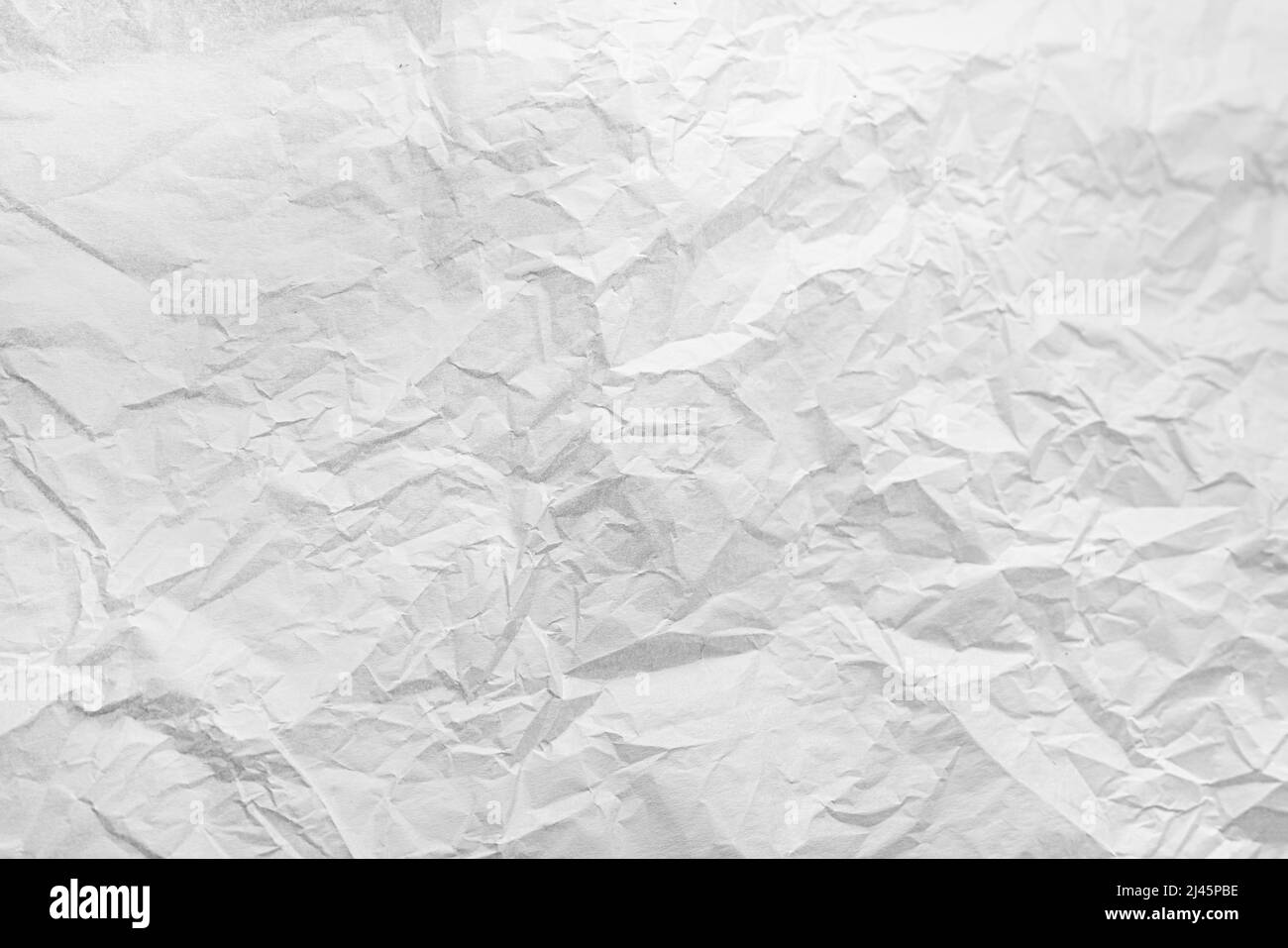 Grana carta bianca. Carta bianca sgualcita. Sfondo Foto Stock