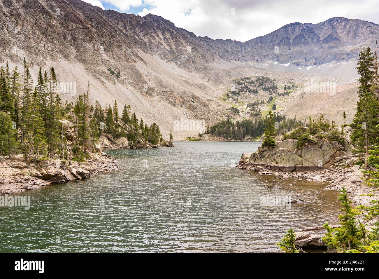 Lago perso lungo Kebler Pass nella Gunnison National Forest del Colorado Foto Stock