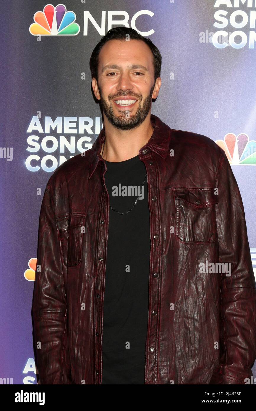 Los Angeles, Stati Uniti. 11th Apr 2022. Jared Lee alla American Song Contest Week 4 Red Carpet presso gli Universal Studios il 11 aprile 2022 a Los Angeles, CA (Photo by Katrina Jordan/Sipa USA) Credit: Sipa USA/Alamy Live News Foto Stock