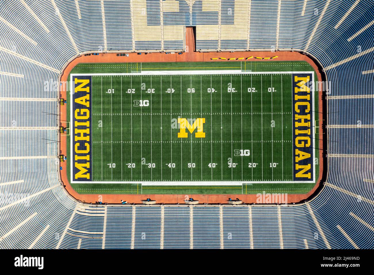 Michigan Stadium, University of Michigan, sede del Wolverines NCAA College Football Stadium, Ann Arbor, MI, USA Foto Stock