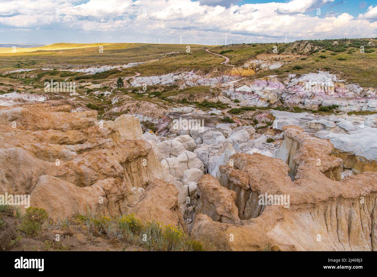 El Paso County, Colorado, Stati Uniti d'America. Paesaggio panoramico del Parco delle Miniere dipinte. Foto Stock