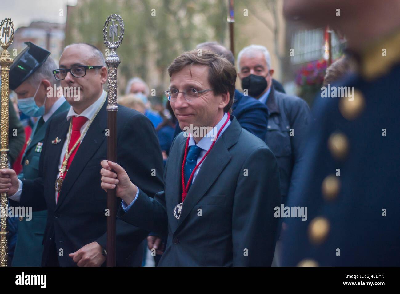 La Confraternita penitenziale del Santísimo Cristo del Camino e della María Madre de las Delicias è stata l'unica processione con il suo Cristo del Camino, che ha sede nella parrocchia di Nuestra Señora de las Delicias (accanto alla metropolitana Delicias) Paseo de las Delicias, via Cáceres, Via Batalla del Salado, zona 1 Caserme della Guardia civile (dove si trova la stazione di penitenza), via Batalla del Salado, Ferrovia e parrocchia Nuestra Señora de las Delicias organizzata da: Fratellanza penitenziale del Santo Cristo della Via e Maria Madre delle delizie. (Foto di Alberto Sibaja/Pacific Press) Foto Stock